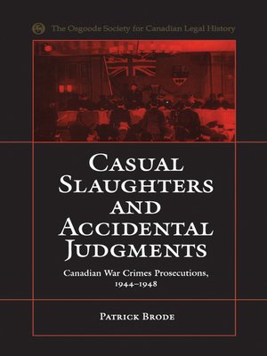 cover image of Casual Slaughters and Accidental Judgments